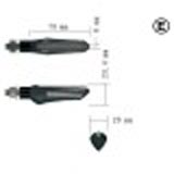 LED-Blinker Runner, SEQUENTIELL, schwarz, getönt